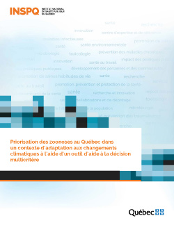 Priorisation des zoonoses au Québec dans un contexte d’adaptation aux changements climatiques à l’aide d’un outil d’aide à la décision multicritère