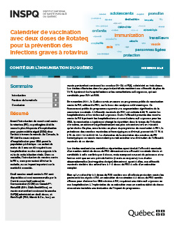 Calendrier de vaccination avec deux doses de Rotateq pour la prévention des infections graves à rotavirus