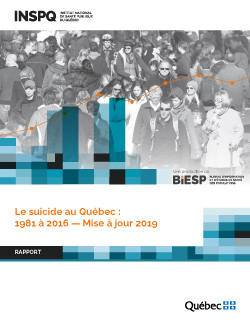 Le suicide au Québec : 1981 à 2016 — Mise à jour 2019