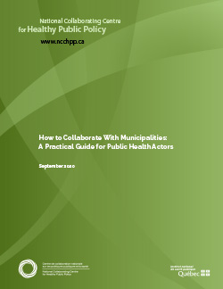 How to Collaborate With Municipalities:  A Practical Guide for Public Health Actors