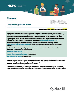 COVID-19: Interim Recommendations for Movers