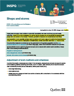 COVID-19: Interim Recommendations for Grocery Stores and Essential Businesses