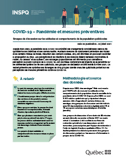 COVID-19 - Pandémie et mesures préventives